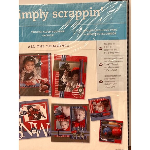Stampin Up! 107453 Simply Scrappin Kit All The Trimmings HOLIDAY SCRAPBOOK - Picture 2 of 9